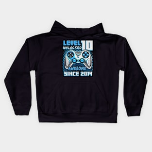 10th Birthday Gamer 10 Year Old Bday Boy Ten Son Kids Hoodie